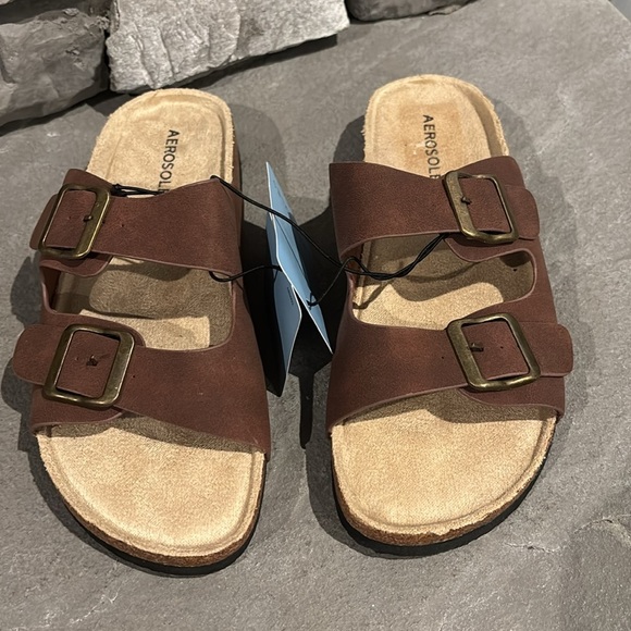 Aerosoles Adjustable Buckle,slip on,lightweight,stable,flexible,supportive,cork - Picture 1 of 8